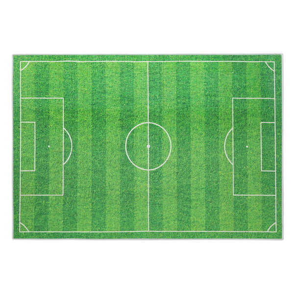 Low Pile- Non-Slip- Educational Kids Rug for Playroom |Soccer Pattern |39.5 x 59 Inches