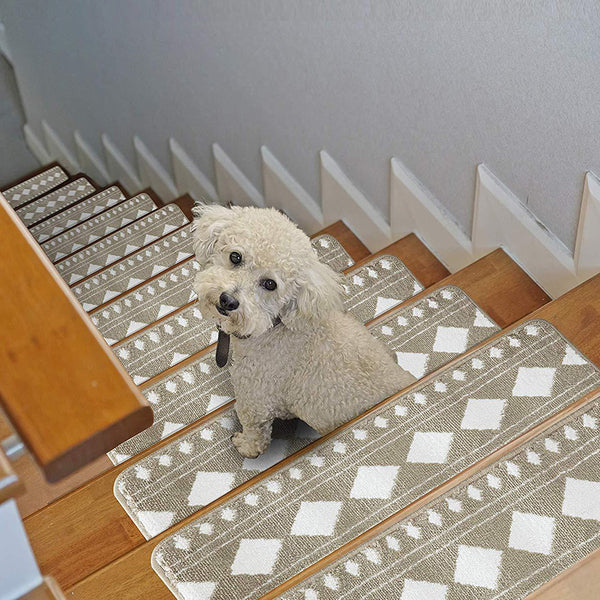 Stair Treads Rug 9"x27" Diamond Collection | In Various Colors - Clearance