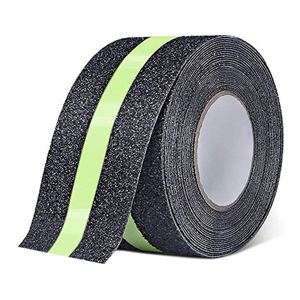 Non-Slip Glow In The Dark Tape - Waterproof Safety Anti Slip Tape For Staircase, Dark Areas - 2"X35' Roll, Glow