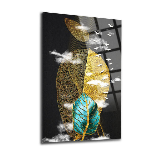 Golden Leaf Wall Decor