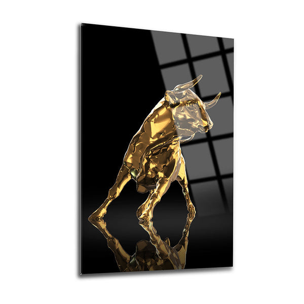 Golden Bull Wall Decor