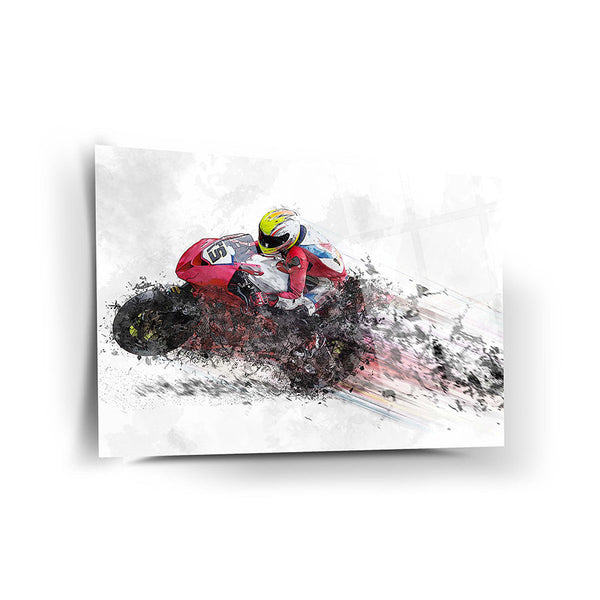 Racing Motorcycle Wall Decor