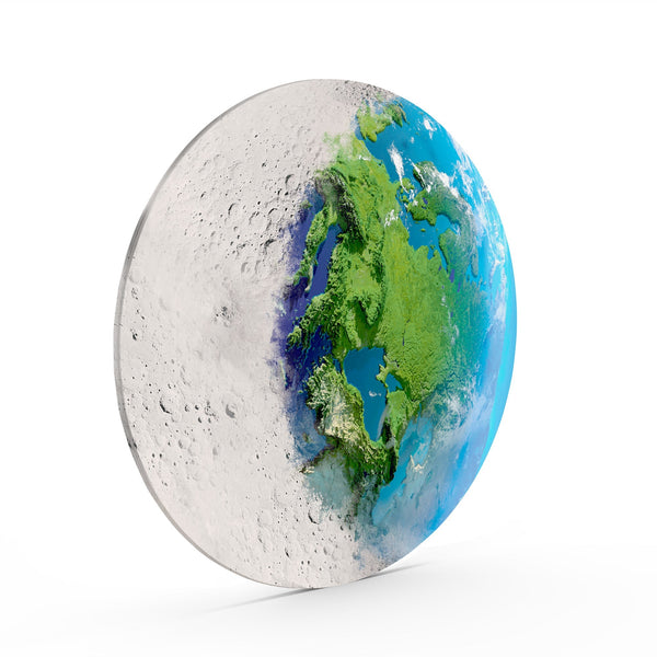 Moon and Earth Wall Decor