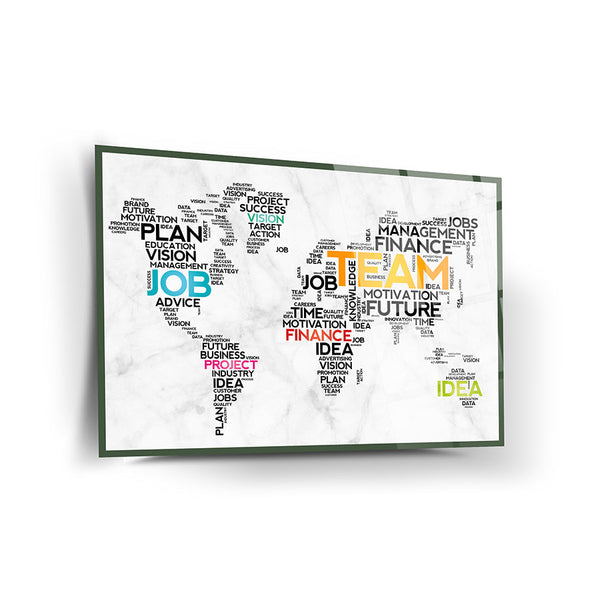 World Map Wall Decor