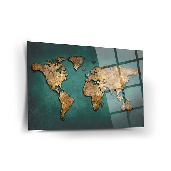 World Map Wall Decor