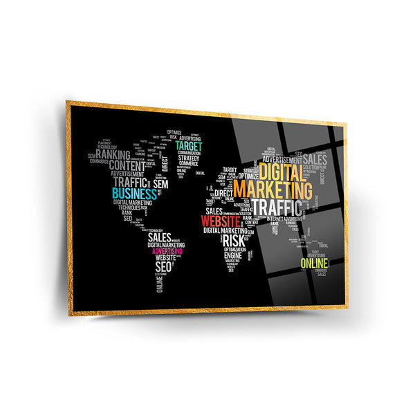 World Map Wall Decor