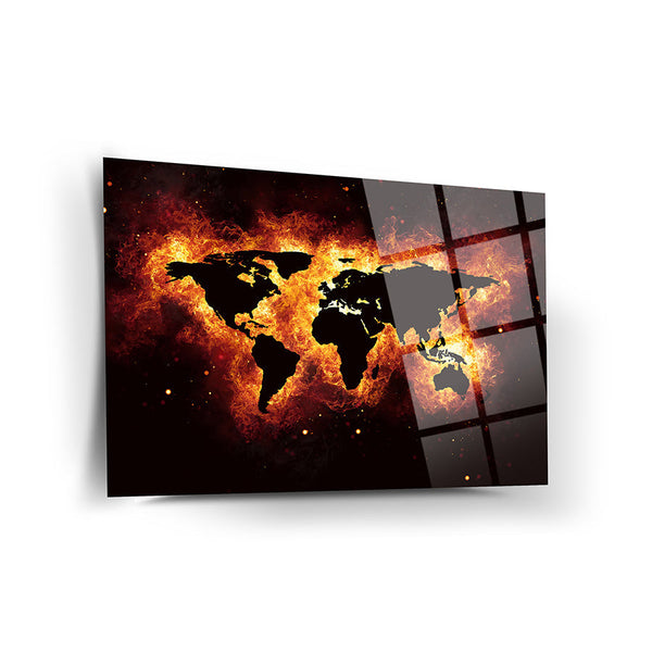 World Map Wall Decor