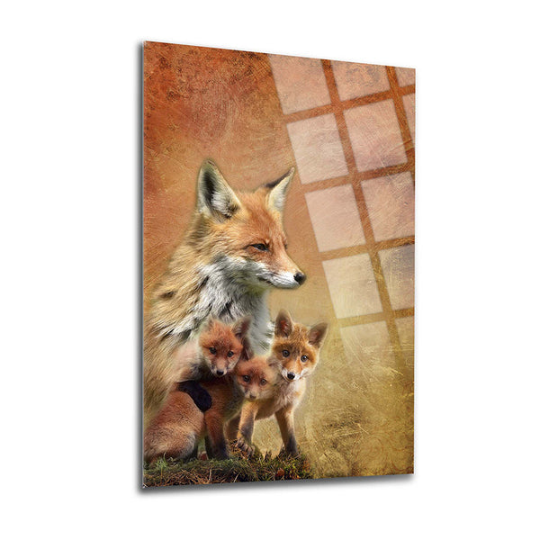 Fox Family Wall Decor