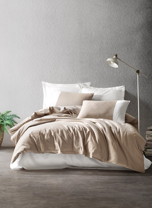 Dreams in Cream Duvet Cover Set | Mink