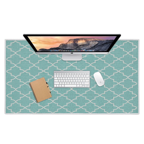 Sussexhome Geometric Design Large Mouse Pad for Desk - Cotton Mousepad for Desktop, Table, Office Desk Pad-24" x 44"