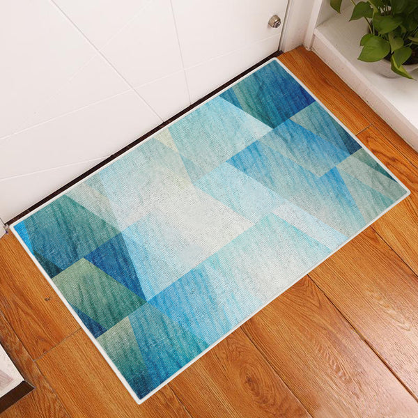 Sussexhome Sea Collection 2 x 3 Foot Heavy Duty Low Pile  Landing Rug Runner - Ultra