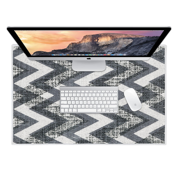 Sussexhome Chevron Design Large Mouse Pad for Desk - Cotton Mousepad for Desktop, Table, Office Desk Pad- 20" x 31.5"