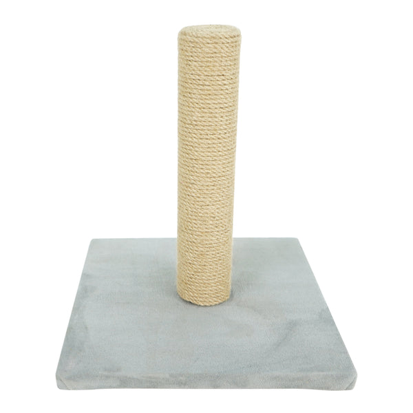 14.7 Inches Tall Pet (Cat) Scratching Post for Indoor Cats - Sturdy 12.4 x 12.4 Inches Base Vertical Cat Scratcher with Jute Fiber Rope