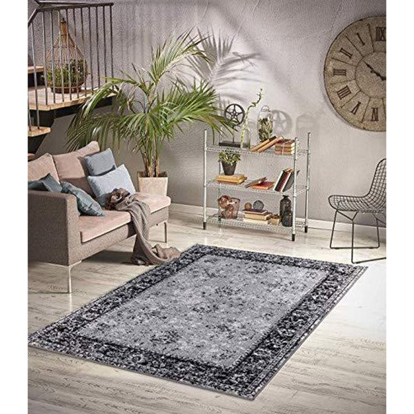 Homeward Collection Non-Skid Area Rug | 5X7 Ft. | Dark Gray