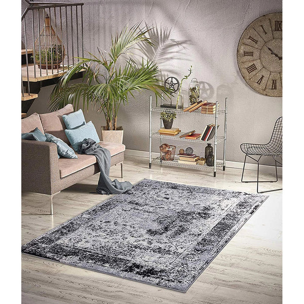 Homeward Collection Non-Skid Area Rug | 5X7 Ft. | Gray