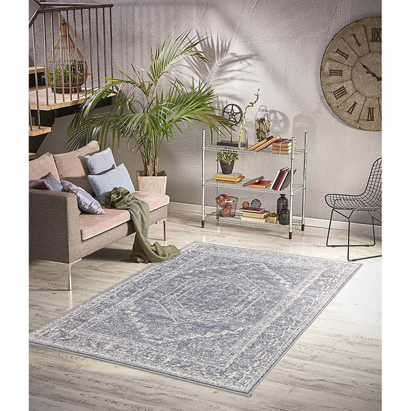 Homeward Collection Non-Skid Area Rug | 5X7 Ft. | Light -Gray