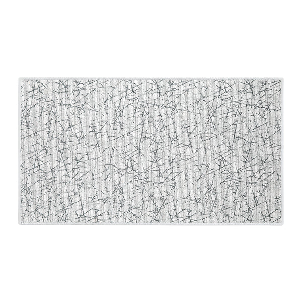 Geometric Design Multipurpose Floor Mat | 24"x44" | White