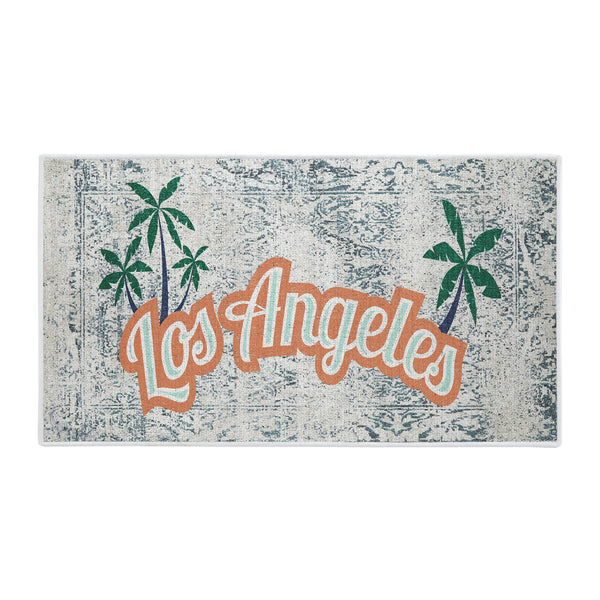 Los Angeles Design Multipurpose Floor Mat | 24"x44" | Multicolor