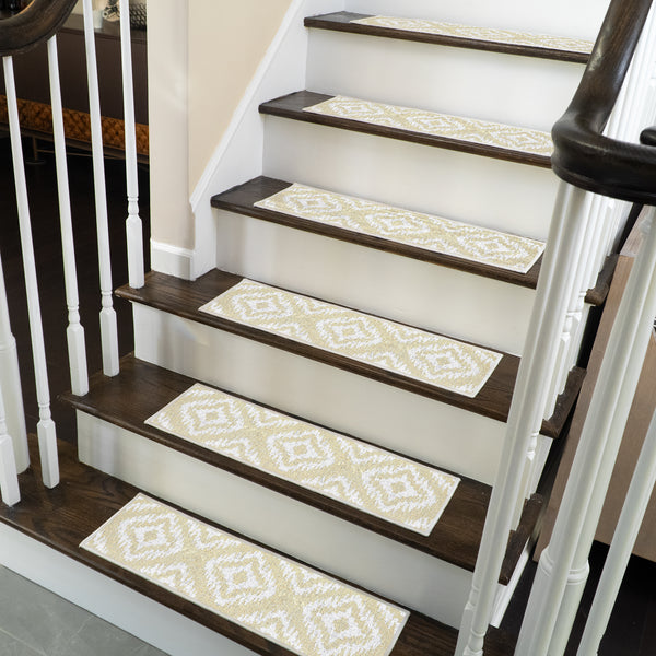 New Age Tetra One Color Design 9" X 28" Stair Treads