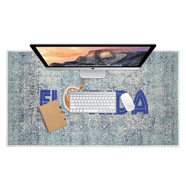 Sussexhome Florida Design Large Mouse Pad for Desk - Cotton Mousepad for Desktop, Table, Office Desk Pad- 24" x 44"