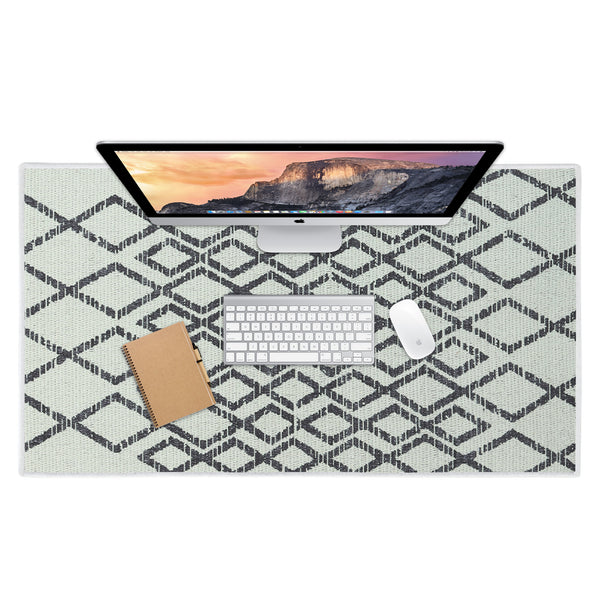 Sussexhome Geometric Diamond Design Large Mouse Pad for Desk - Cotton Mousepad for Desktop, Table, Office Desk Pad- 24" x 44"