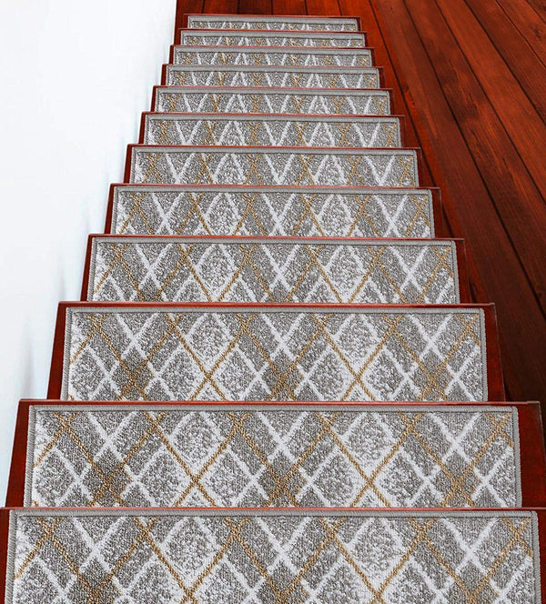 Stair Treads Rug 9"x28" Modern Collection | Gray