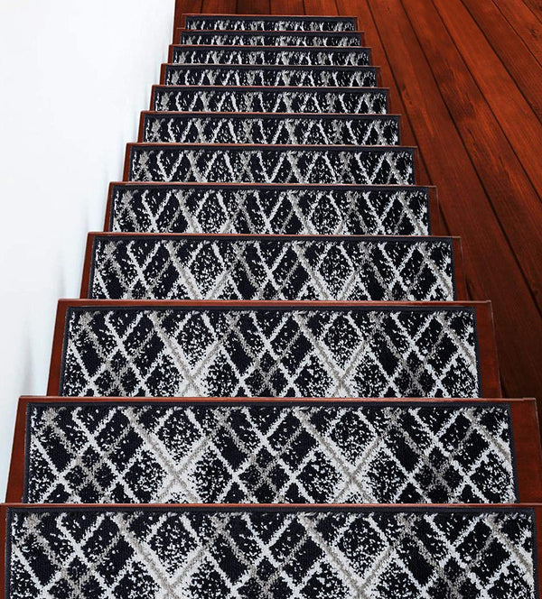 Stair Treads Rug 9"x28" Modern Collection | Navy