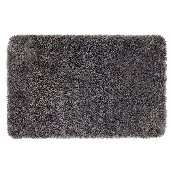 Solid Gray Bathroom Rugs Sets, Shower Rugs with Toilet Rugs U Shaped |20" x 31.5"