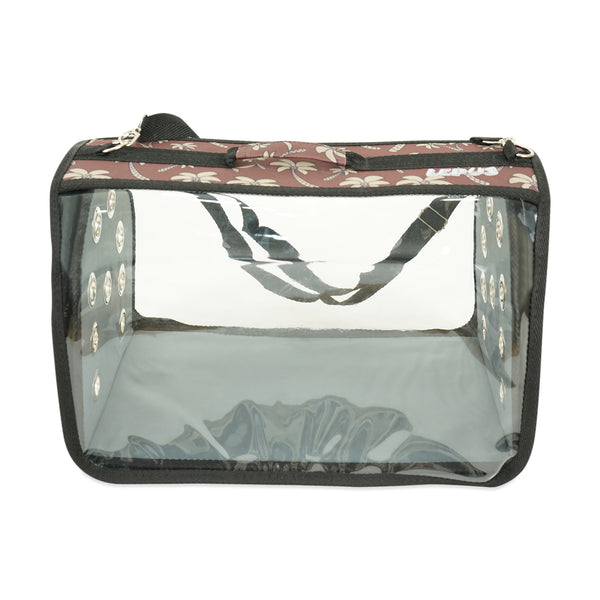 Clear Medium Pet Carrier for Small Dogs and Cats - 9.8 x 15.8 x 9.8 Inch