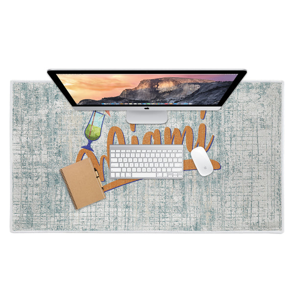 Sussexhome Miami Design Large Mouse Pad for Desk - Cotton Mousepad for Desktop, Table, Office Desk Pad- 24" x 44"