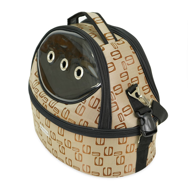 UFO Shaped Small Pet Carrier for Small Dogs and Cats - 17.3 x 15.7 x 11.8 Inch