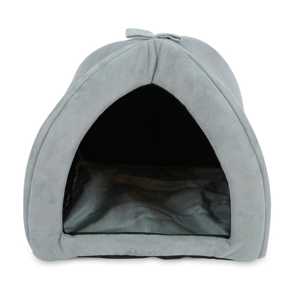 Washable Pet Tent Bed - Cozy Covered Medium Cat Bed and Dog Igloo Bed -16.6 x 16.5 x 16.5 Inches