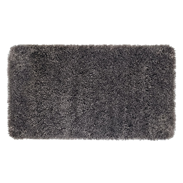 Solid Gray Bathroom Rugs Sets, Shower Rugs with Toilet Rugs U Shaped |24" x 43.3"