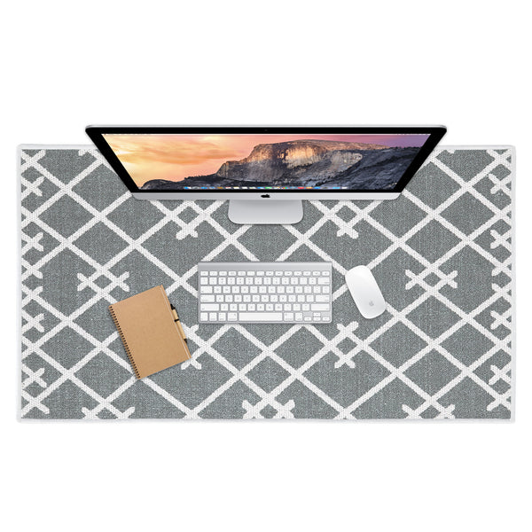 Sussexhome Geometric Large Mouse Pad for Desk - Cotton Mousepad for Desktop, Table, Office Desk Pad- 24" x 44"