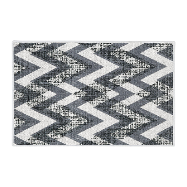 Chevron Design Multipurpose Floor Mat | 20"x31" | Gray