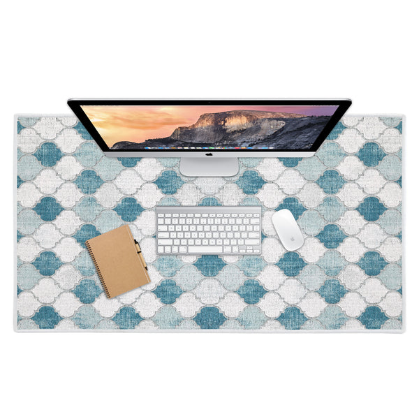 Sussexhome Moroccan Design Large Mouse Pad for Desk - Cotton Mousepad for Desktop, Table, Office Desk Pad-24" x 44"