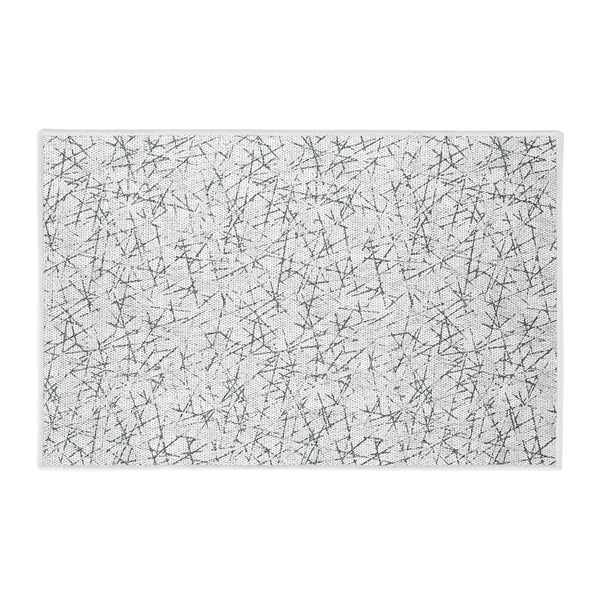 Geometric Design Multipurpose Floor Mat | 20"x31" | White