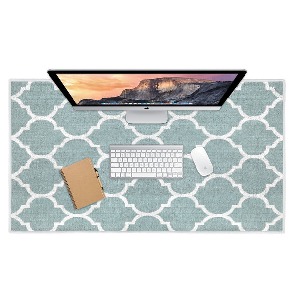 Sussexhome Geometric Design Large Mouse Pad for Desk - Cotton Mousepad for Desktop, Table, Office Desk Pad-24" x 44"