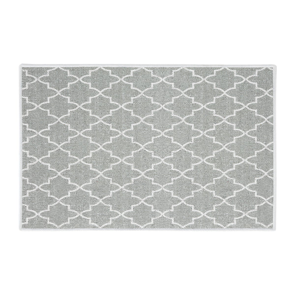 Geometric Design Multipurpose Floor Mat | 20"x31" | Gray