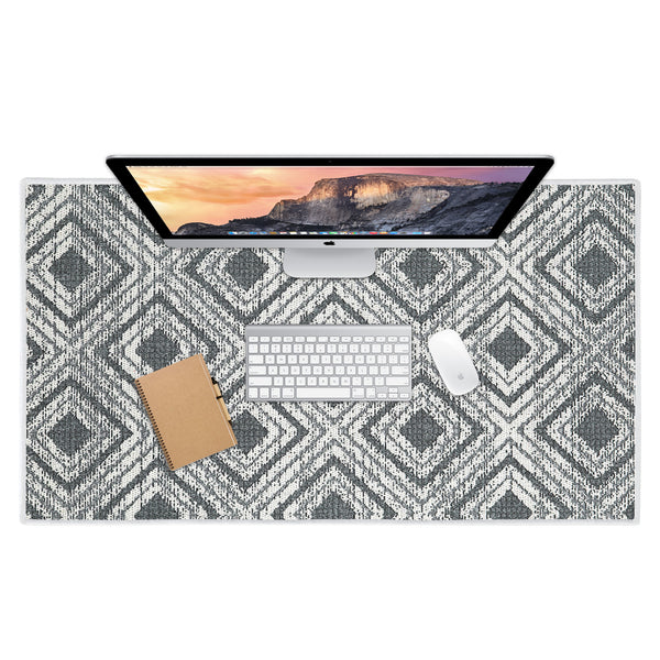 Sussexhome Geometric Design Large Mouse Pad for Desk - Cotton Mousepad for Desktop, Table, Office Desk Pad- 24" x 44"