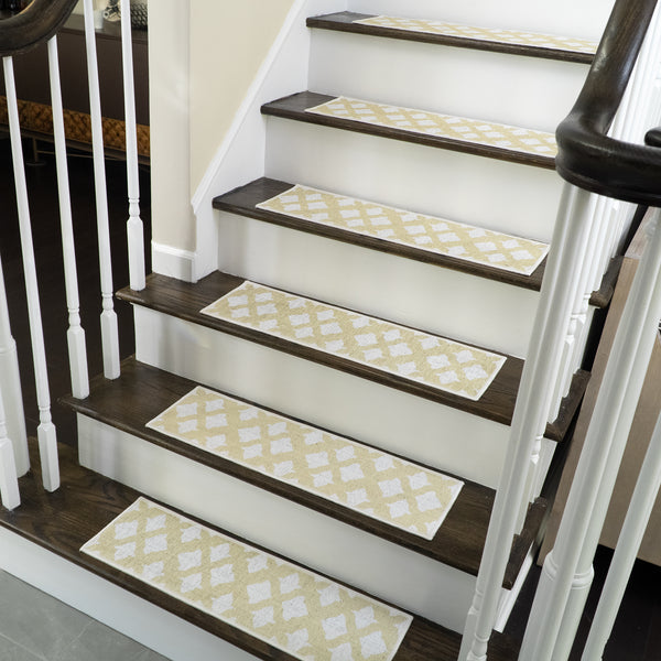 New Age Floral Design 9" X 28" Stair Treads