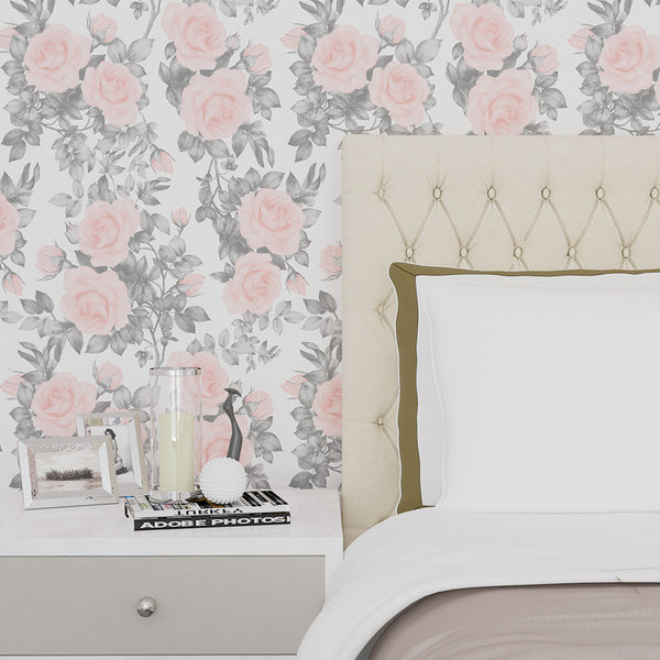 Wallpaper-Vision Collection-Roses | Sq.Ft. PRICE JUST: $1.29