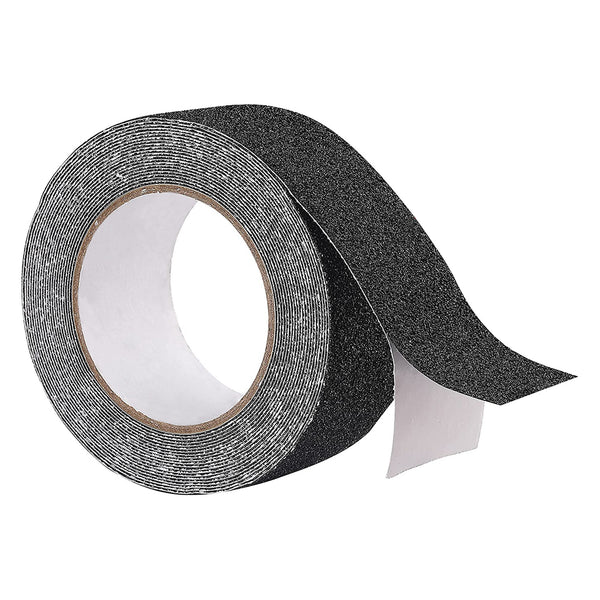 Non-Slip Grip Tape - Waterproof Non-Skid Adhesive Tape For Stairs - 1"X35' Roll, Black