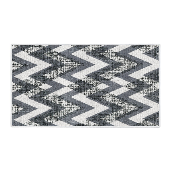 Chevron Design Multipurpose Floor Mat | 24"x44" | Gray